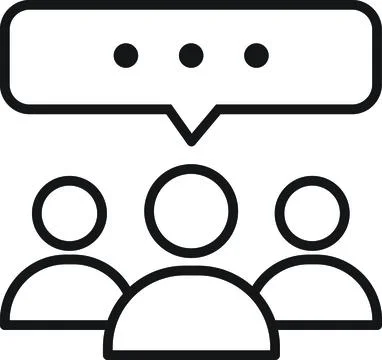 Group Discussion Stock Illustration