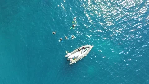 Group of divers do scuba diving baptism Video stock 246791545