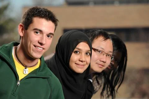 Group of Diverse Ethnic Students Foto stock