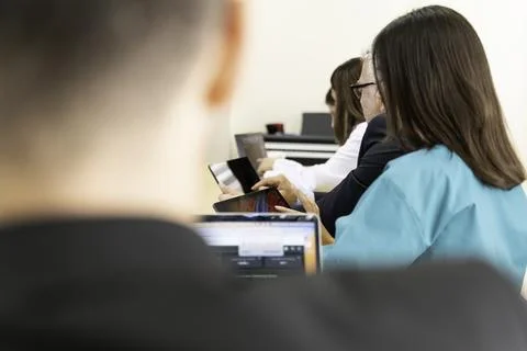 Group of doctors and nurses working together in a conference room at hospital Stock Photos