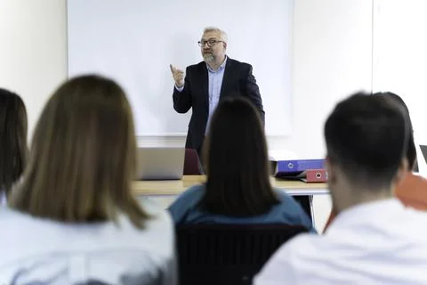 Group of doctors and nurses working together in a conference room at hospital Foto stock