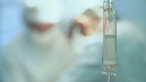 A group of doctors doing the operation Stock Footage 73288062