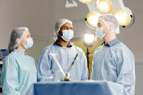 Group of doctors standing together Stock Photos