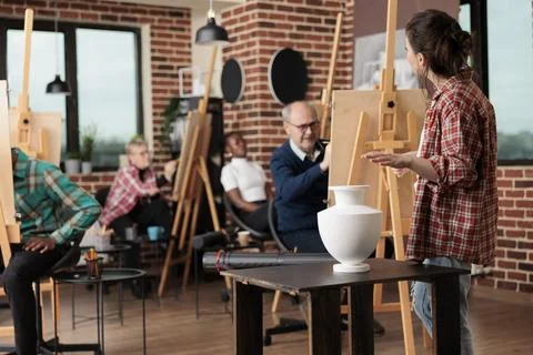 Group drawing classes 写真素材