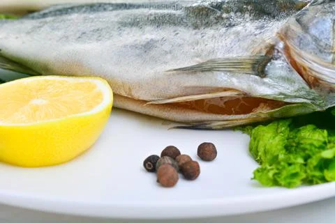Group of dried fish Stock Photos