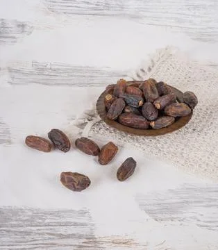 Group of dry date fruit for iftar. Stock Photos