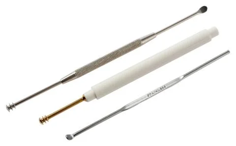 Group of earpicks with clipping path Stock Photos