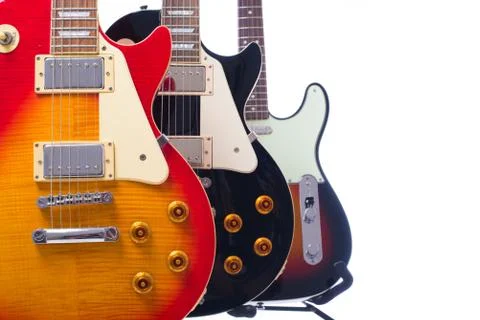 Group of Electric Guitars Stock Photos