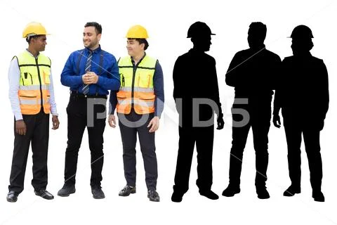 Group of engineer male South East Asian Indian mix ethnicity standing ...