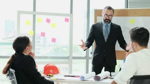 Group of Engineer, Technician, and Specialist Meeting In the office. Brainsto Stock Footage 153656885