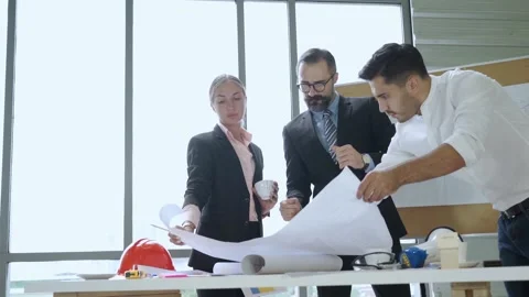 Group engineering with manager in project meeting  Stock-Footage 139248411