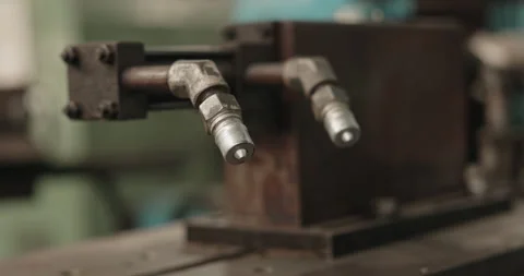 Group of engineers and workers standing happily  while working in a factory Stock Footage 255108860