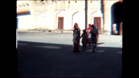 Group Entering Fort Stock Footage 276292899