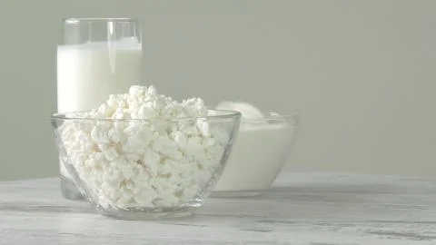 A group of environmentally friendly non-GMO dairy products, Stock Photos