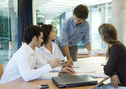 Group of executives working together Foto stock