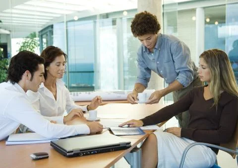 Group of executives working together 스톡 사진