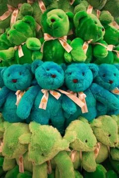 Group fo bears dolls Stock Photos