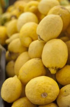 Group of fresh lemons Stock Photos