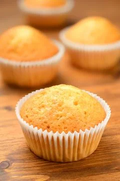 Group of fresh muffins Stock Photos