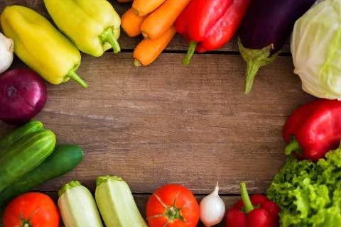 Group of fresh vegetables Stock Photos