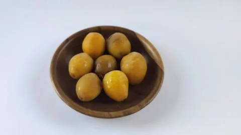 A Group of Fresh Young Dates or Rutob Dates Stock Footage 304790713
