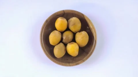 A Group of Fresh Young Dates or Rutob Dates Stock Footage 304790716