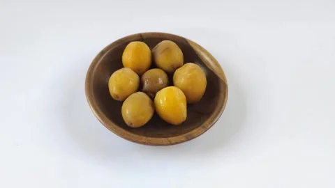 A Group of Fresh Young Dates or Rutob Dates Stock Footage 304791223