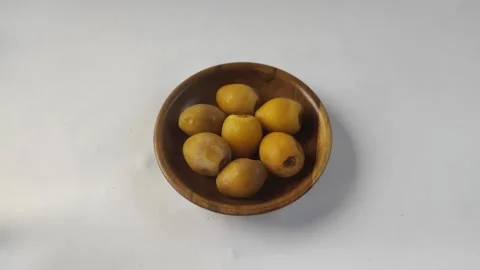 A Group of Fresh Young Dates or Rutob Dates Stock Footage 304797868