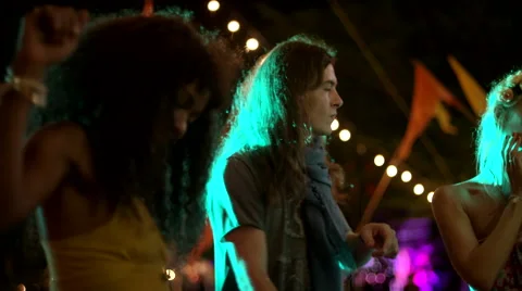 Group of friends dance at a party Stock Footage 63080786