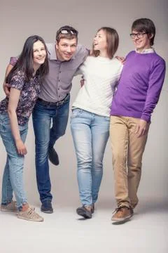 Group of friends having fun Stock Photos