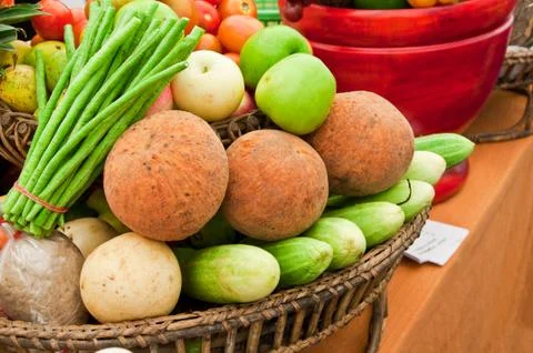 Group of fruit and vegetable 库存照片
