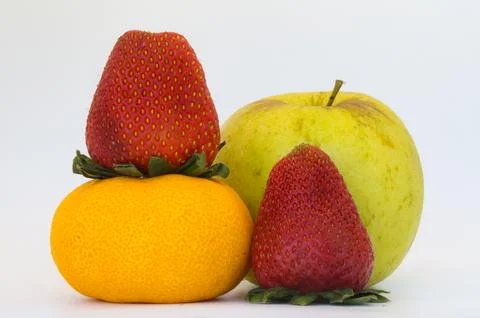 Group of fruits Stock Photos