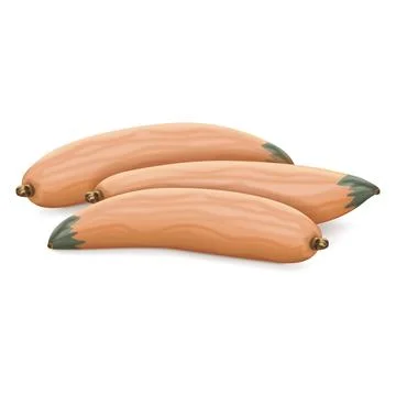 Group of Georgia candy roaster squash. Stock Illustration