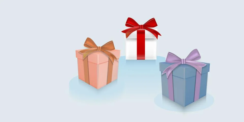 Group of Gift box Stock Illustration