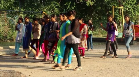 A Group of Girls 動画素材 54658061