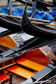 Group of gondolas Stock Photos