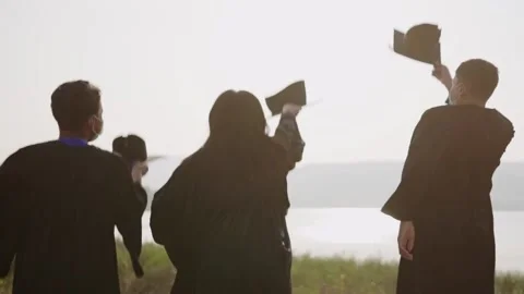Group of graduates Stock Footage 147957780