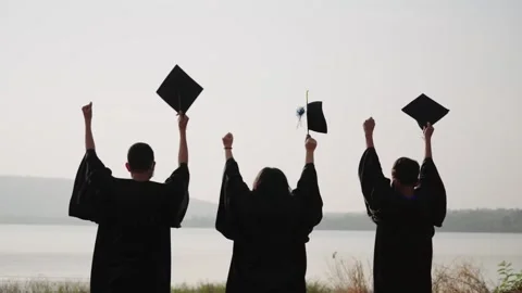 Group of graduates Stock Footage 147957782