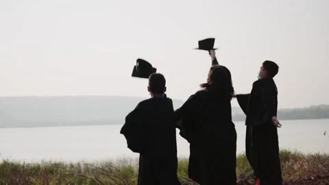 Group of graduates Stock Footage 147957783