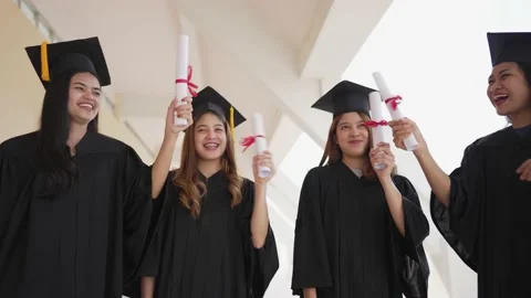 Group of graduates Video stock 150402816