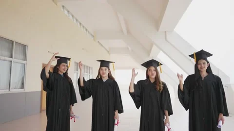 Group of graduates Video stock 150402824