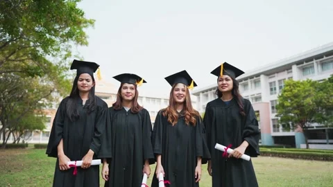 Group of graduates Video stock 150403101