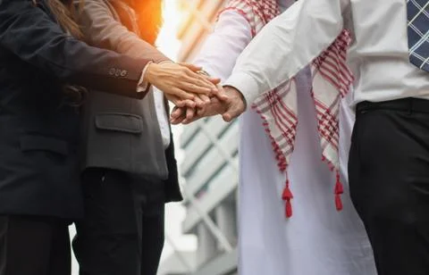 Group of hand teamwork concept Stock Photos