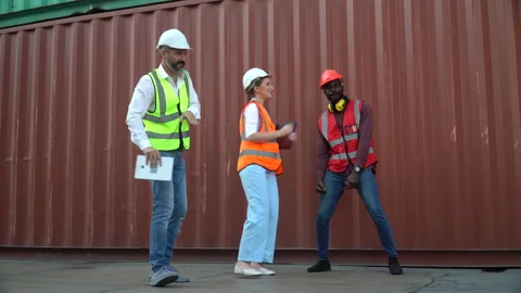 Group of happy diversity worker Take a break and dance with fun together ov.. Stock Footage 248364338