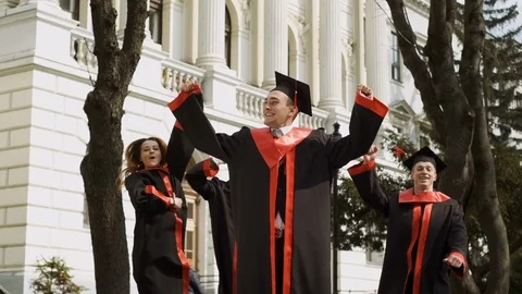 Group Of Happy Students. Stock Footage 121882418