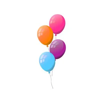 Group of helium balloons. Stock-Illustration