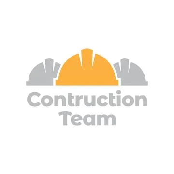 Group of helmet constructor logo design, vector graphic symbol icon illustr.. Illustrazione stock