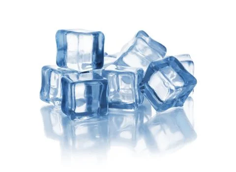 Group of ice cubes Stock Photos