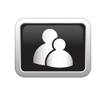 Group icon black Stock Illustration
