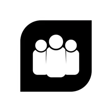 Group icon design Illustrazione stock